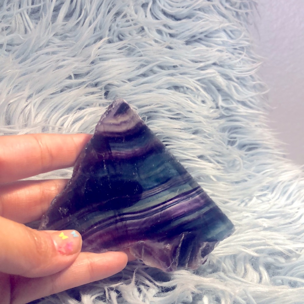 Florite slab crystal
